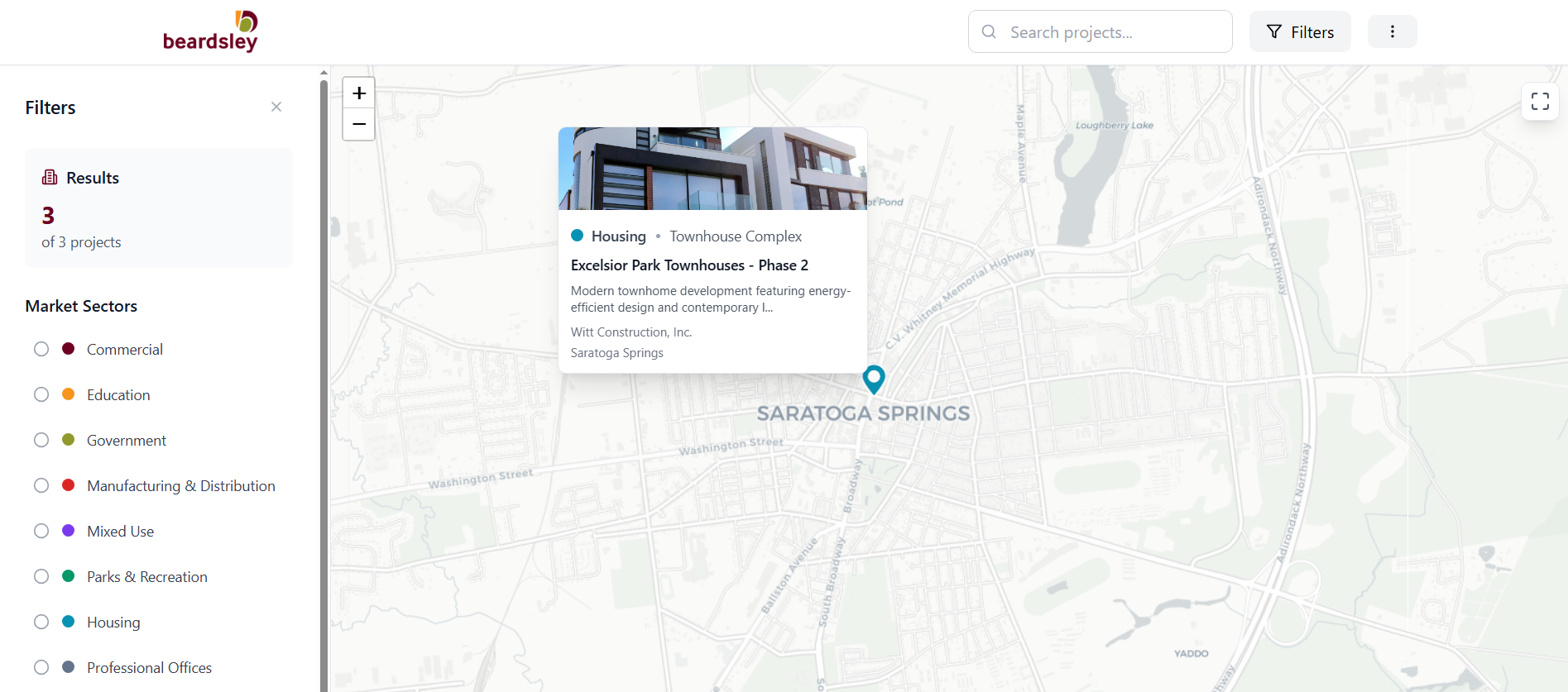 Beardsley Map Application